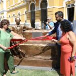 Entrega do monumento fez parte da programação de aniversário dos 111 anos de fundação do equipamento cultural da Secel-MT