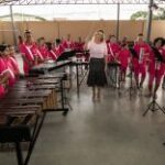 Primeira-dama Márcia Pinheiro e vice-prefeito participam de comemoração aos 5 anos de formação da fanfarra do Programa Siminina