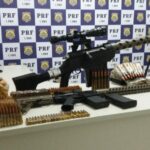 Maioria do armamento apreendido em MS seria levado para o RJ, diz PRF