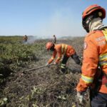 Comandante-geral dos Bombeiros vistoria combate ao fogo no Pantanal: “incêndio sob controle”