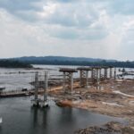 Obras da maior ponte de Mato Grosso chegam a 30% de execução; veja fotos