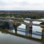Construção da nova ponte na Imigrantes sobre o rio Cuiabá ‘desafia a gravidade’