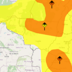 Inmet alerta para temporais com chuvas intensas e ventos fortes em MT