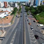 Obras no Complexo Viário Leblon avançam em três frentes
