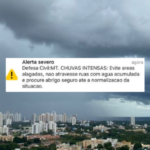 Chuvas provocam inundações e quedas de árvores em Cuiabá e Várzea Grande