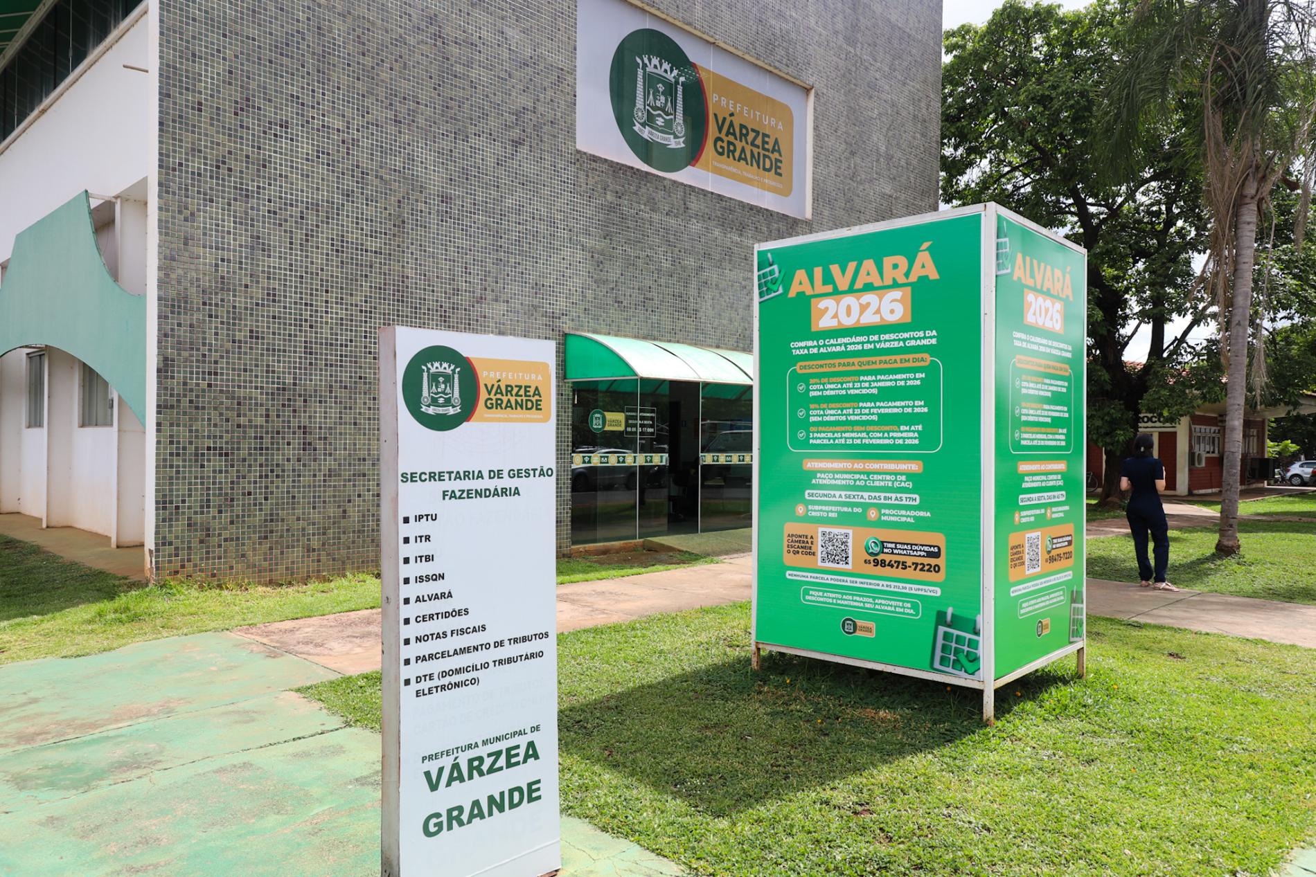 Faltam cinco dias para encerrar prazo para pagamento de Alvará com 10% de descontos