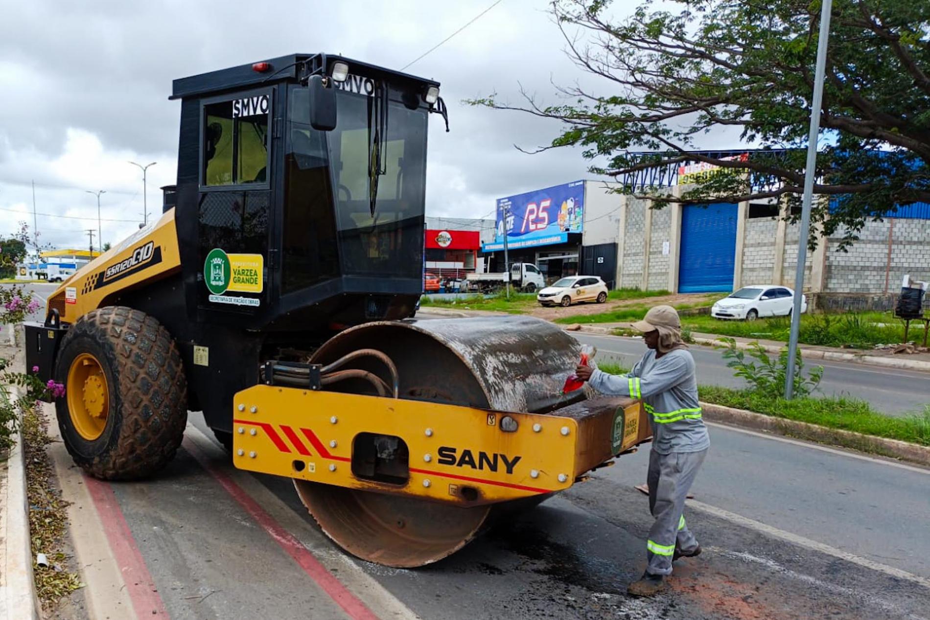 Prefeitura reorganiza estrutura interna e Serviços Públicos e Mobilidade Urbana integra ações de tapa-buracos em Várzea Grande
