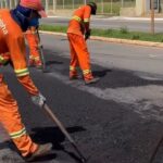 Prefeita acompanha megaoperação tapa-buraco em Várzea Grande