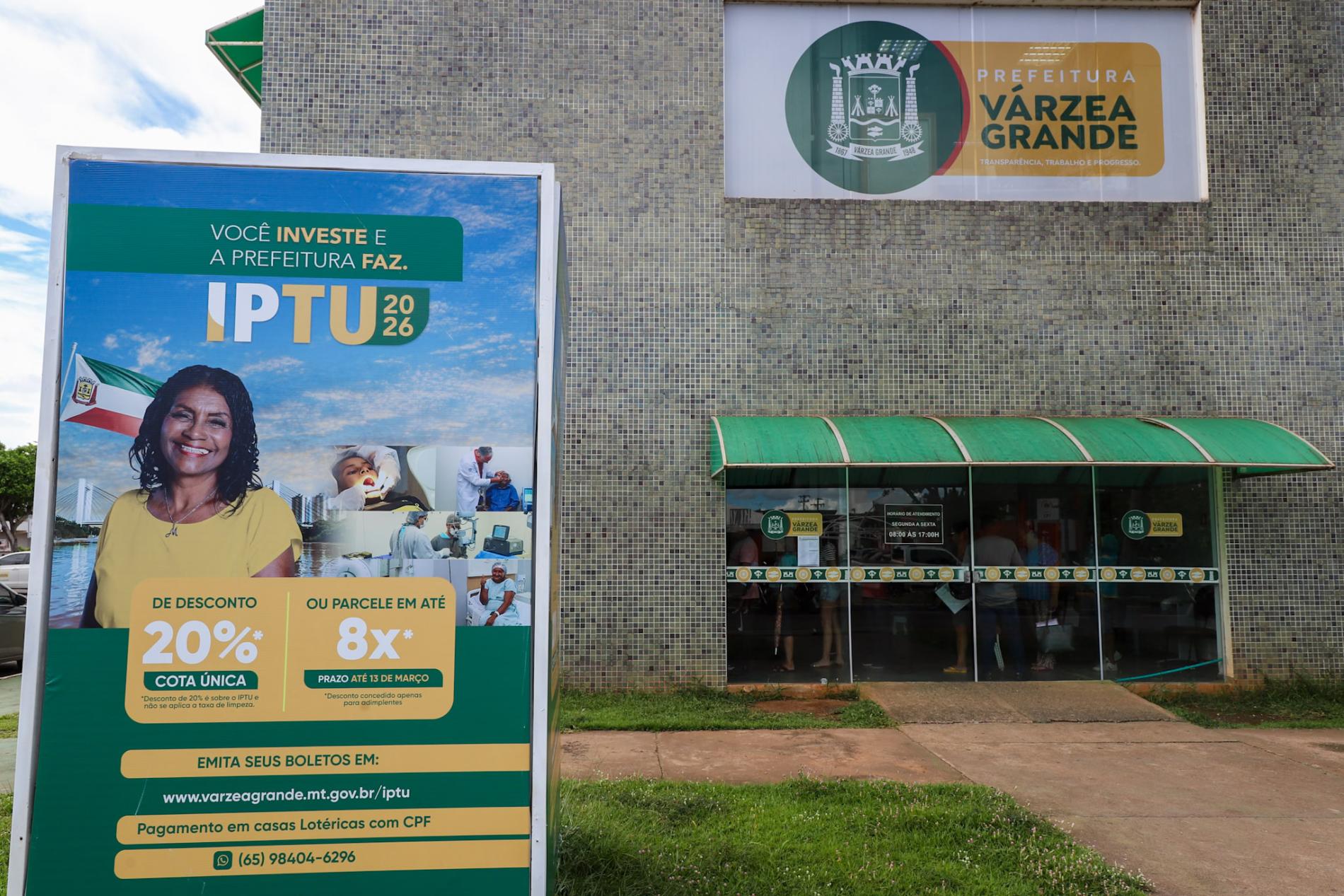Prefeitura de Várzea Grande facilita acesso aos serviços de IPTU e Refis com atendimento presencial e online