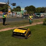 Limpurb reforça limpeza urbana com robôs de roçagem em Cuiabá
