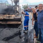 Com duas frentes de trabalho, Várzea Grande amplia recuperação do asfalto