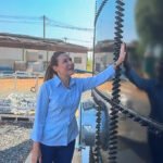 Flávia Moretti vistoria obras de cinco reservatórios que ampliarão segurança no abastecimento de água