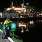 Cuiabá reforça limpeza noturna trabalhadores em ruas, avenidas e praças